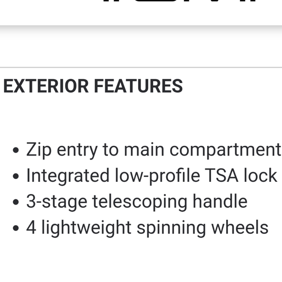 Tumi Latitude International Carry-On Spinner Luggage in Silver - Picture 9 of 11